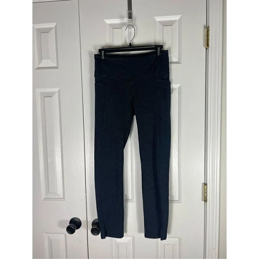 Athleta Womens Herringbone Mercer Tight Cropped Leggings Size Small